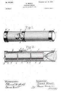 1899 Flashlight with battery holder