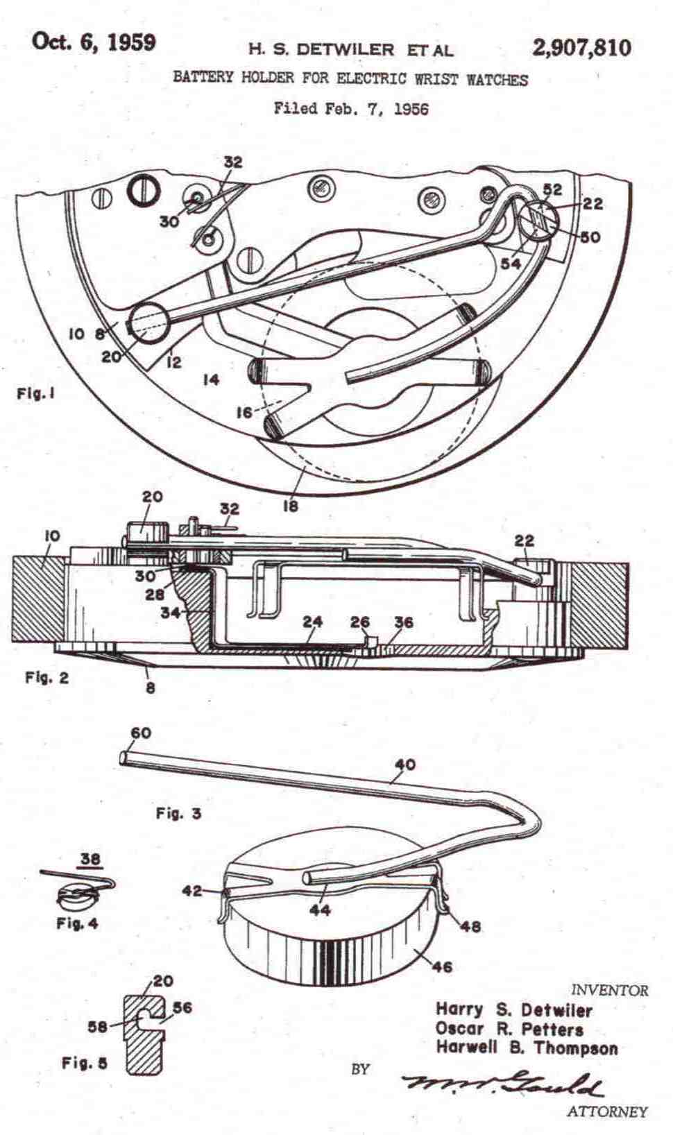 1959 Watch Patent